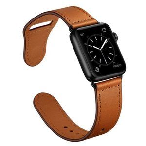 NEW Brown Genuine Leather For Apple Watch